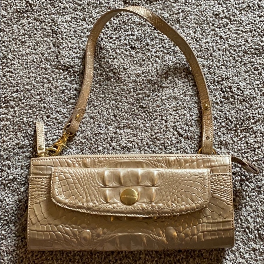Brahmin gold clutch, shoulder bag